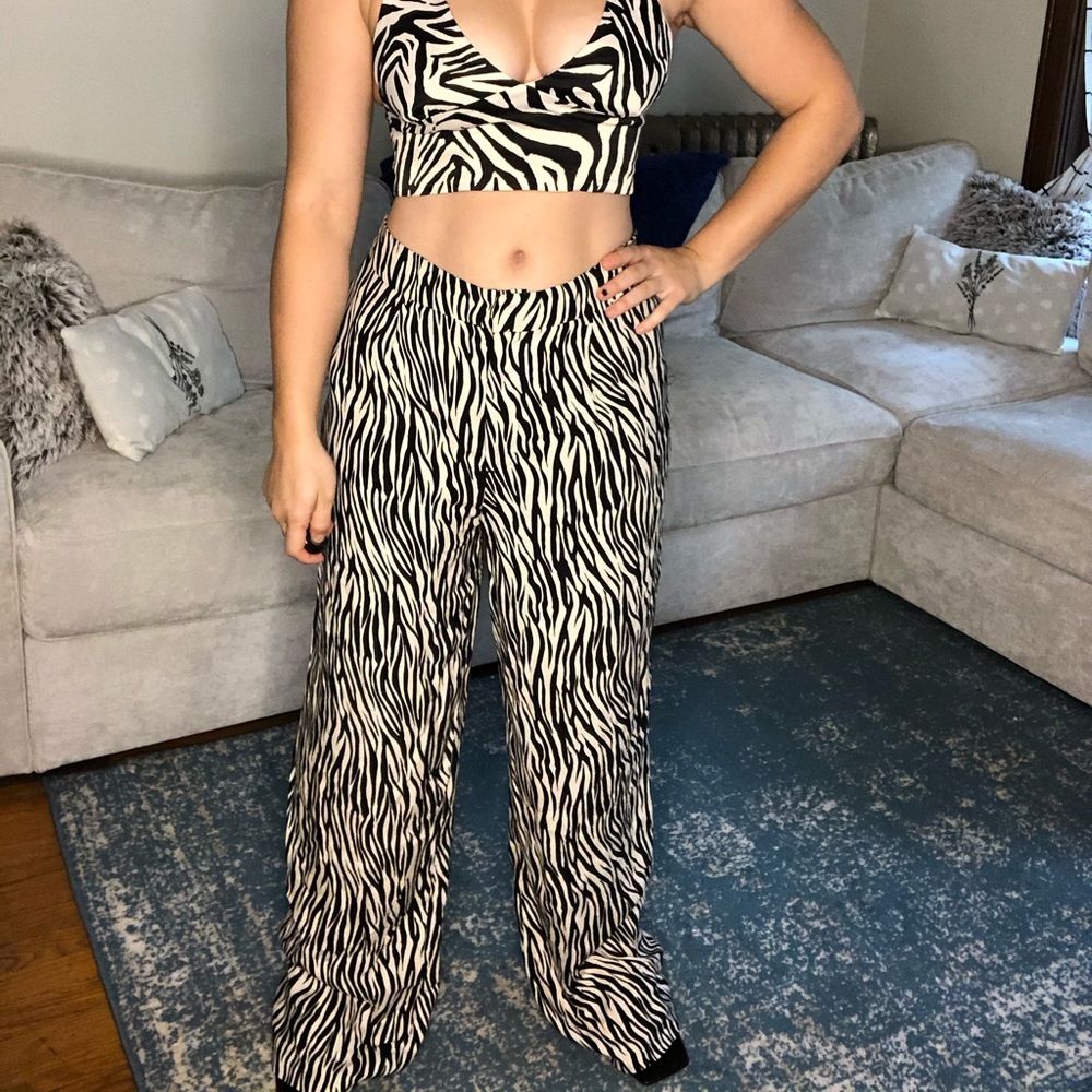New with tags ZARA high waisted pants - Picture 6 of 9